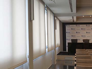 Roller window blinds for schools