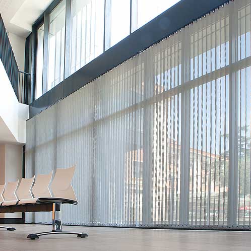 Vertical school blinds