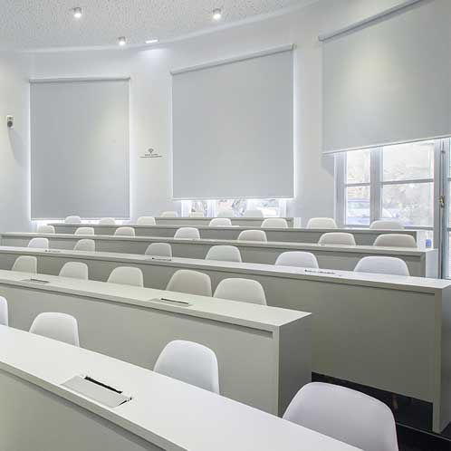 motorised blinds for Lecture theatres